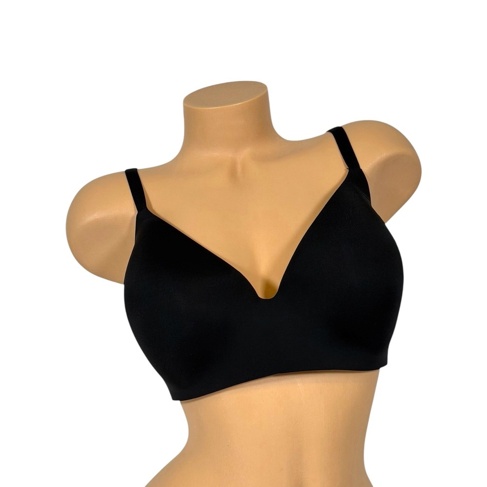 VICTORIA'S SECRET 34G T-Shirt Stretch Lightly Lined Demi Wireless Bra Black